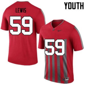 Youth Ohio State Buckeyes #59 Tyquan Lewis Throwback Nike NCAA College Football Jersey Top Quality BBZ4744KM